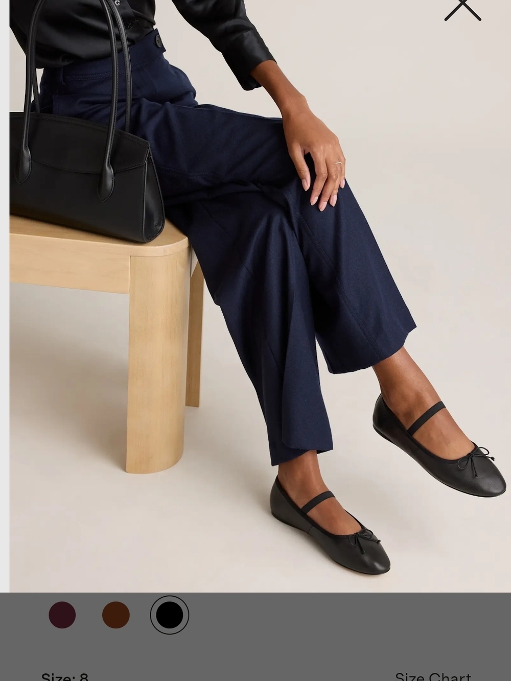 Quince Black Mary Jane Ballet Flats